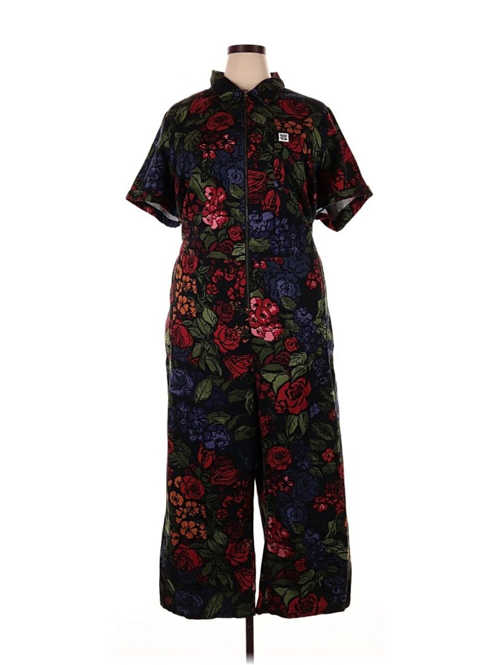 Lucy & Yak Ragan Jumpsuit Maria Dark Floral Print UK20/US16 - Picture 4 of 6